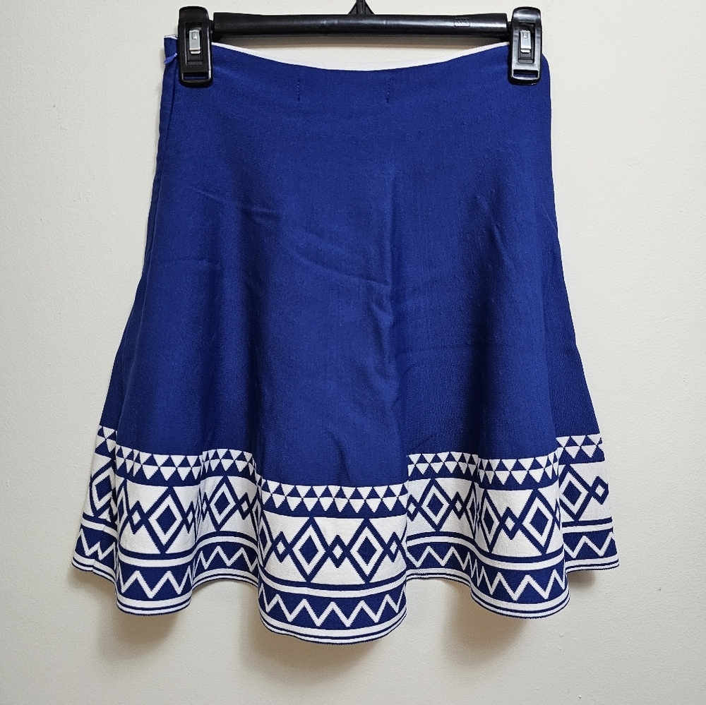 Blue Rain Medium mini skater skirt blue/white - Picture 3 of 6